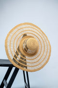Handmade Wide-Brim Woven Straw Hat – Artisan Sun Hat